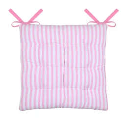 Cuscino per sedia quadrato in cotone (40 x 40 cm) Bardot Rosa