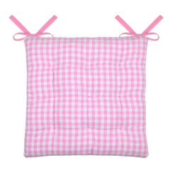 Cuscino per sedia quadrato in cotone (40 x 40 cm) Bardot Rosa