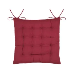 Cuscino per sedia quadrato in velluto (38 x 38 cm) Chamonix Rosso