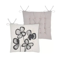 Cuscino per sedia quadrato in cotone (38 x 38 cm) Tilda Ecru