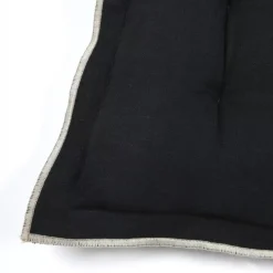 Cuscino per sedia quadrato in cotone (38 x 38 cm) Helios Nero