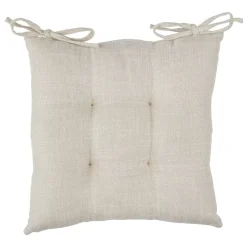 Cuscino per sedia quadrato (38 x 38 cm) Clem Beige lino