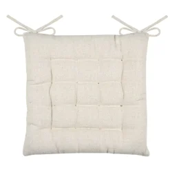 Cuscino per sedia quadrato (40 x 40 cm) Monaco Ecru