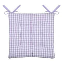 Cuscino per sedia quadrato in cotone (40 x 40 cm) Bardot Viola