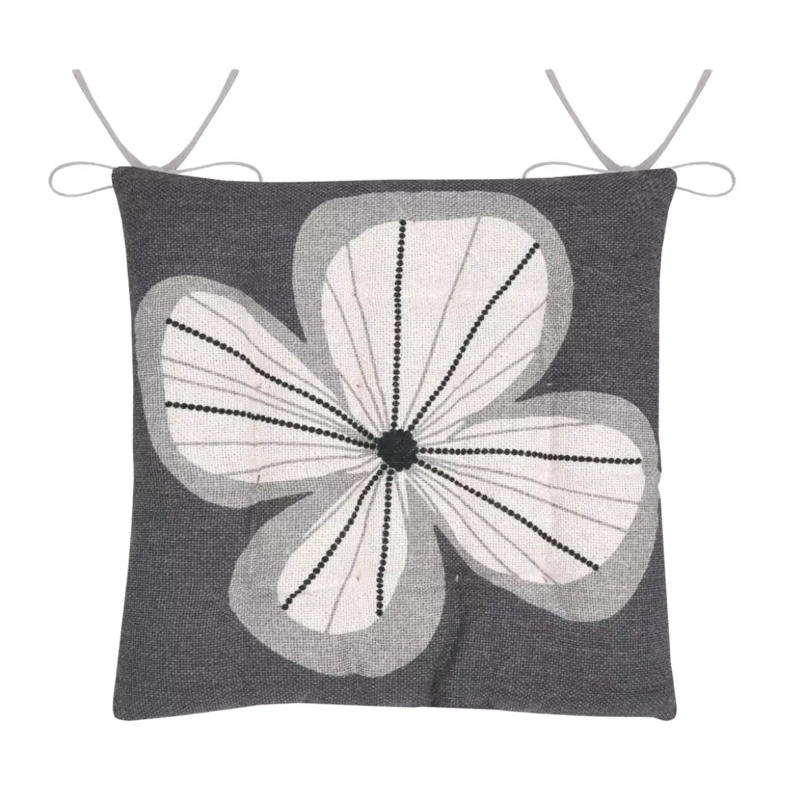 Cuscino per sedia quadrato in cotone (38 x 38 cm) Tilda Tortora
