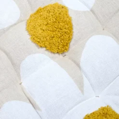 Cuscino per sedia quadrato in cotone (38 x 38 cm) Camille Giallo senape