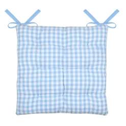 Cuscino per sedia quadrato in cotone (40 x 40 cm) Bardot Azzurro
