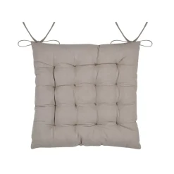 Cuscino per sedia quadrato in cotone (38 x 38 cm) Hemera Ecru