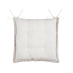 Cuscino per sedia quadrato in velluto (38 x 38 cm) Landry Tortora