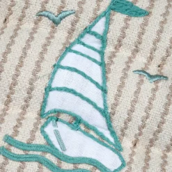 Cuscino per sedia quadrato in cotone (38 x 38 cm) Barbados Ecru