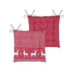 Cuscino per sedia quadrato in cotone (40 x 40 cm) Arbin Rosso