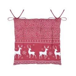Cuscino per sedia quadrato in cotone (40 x 40 cm) Arbin Rosso