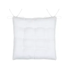Cuscino per sedia quadrato in finta pelliccia (40 x 40 cm) Asgard Bianco