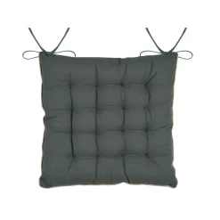 Cuscino per sedia quadrato in cotone (38 x 38 cm) Botanys Ecru