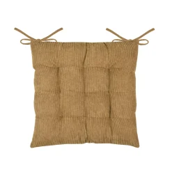 Cuscino per sedia quadrato in velluto (38 x 38 cm) Dandy Camel
