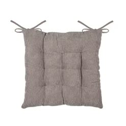 Cuscino per sedia quadrato in velluto (38 x 38 cm) Dandy Tortora