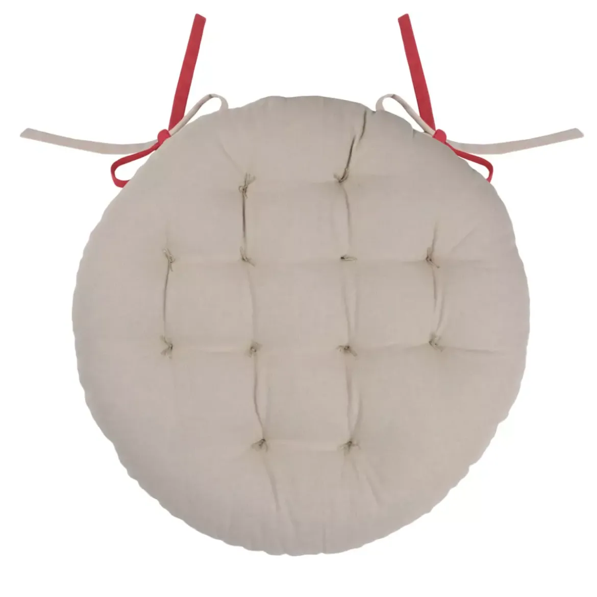 Cuscino per sedia rotondo Duo Rosso