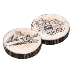 Cuscino per sedia rotondo (38 x 38 cm) Tignes Marrone