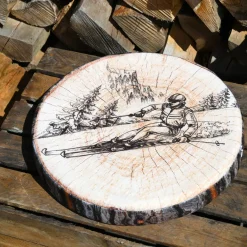 Cuscino per sedia rotondo (38 x 38 cm) Tignes Marrone