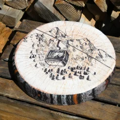 Cuscino per sedia rotondo (38 x 38 cm) Tignes Marrone
