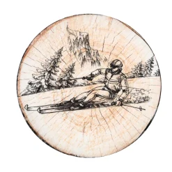 Cuscino per sedia rotondo (38 x 38 cm) Tignes Marrone