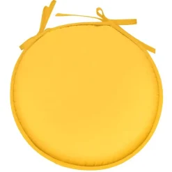 Cuscino per sedia rotondo Nelson Giallo