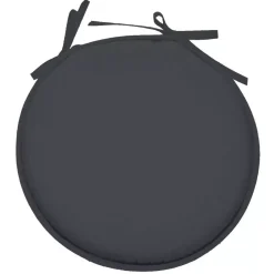 Cuscino per sedia rotondo Nelson Grigio antracite
