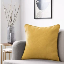 Cuscino quadrato (50 x 50 cm) Minuit Giallo ocra