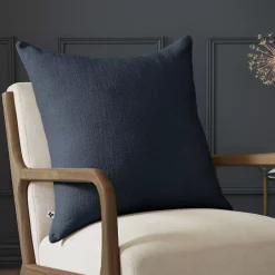 Cuscino quadrato cotone (60 x 60 cm) Sixtine Blu notte