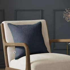 Cuscino quadrato cotone (45 x 45 cm) Sixtine Blu notte