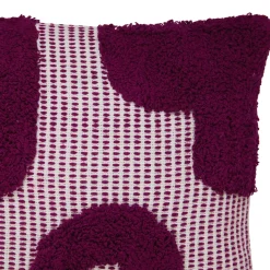 Cuscino quadrato cotone (50 x 50 cm) Poppy Viola