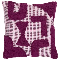 Cuscino quadrato cotone (50 x 50 cm) Poppy Viola