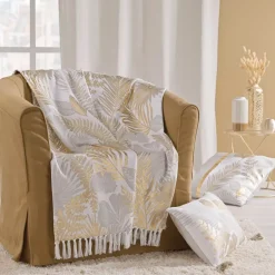 Cuscino quadrato cotone (50 x 50 cm) Melisse Oro