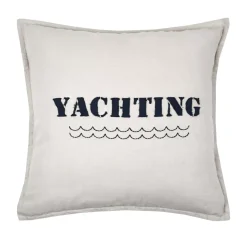 Cuscino quadrato di cotone (50 x 50 cm) Fregate Beige