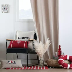 Cuscino quadrato di cotone (50 x 50 cm) Fregate Beige