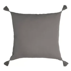 Cuscino quadrato garza di cotone (40 cm) Gaïa Grigio granito