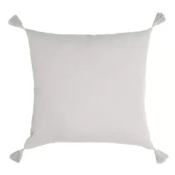 Cuscino quadrato garza di cotone (40 cm) Gaïa Grigio nuvola