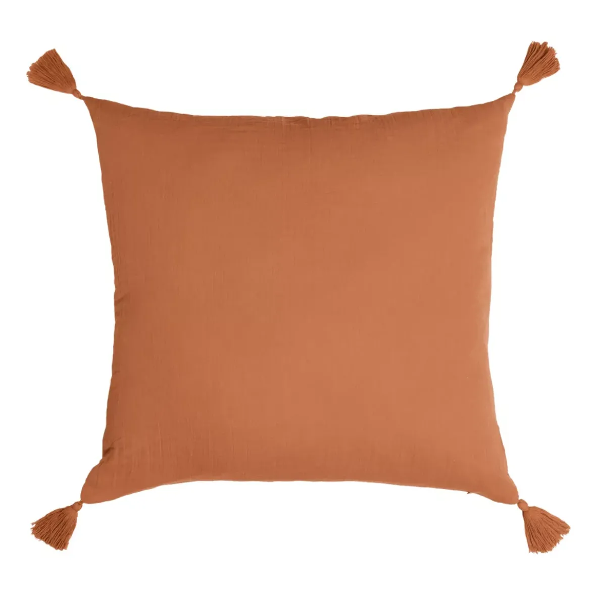 Cuscino quadrato garza di cotone (40 x 40 cm) Gaïa Albicocca