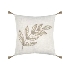 Cuscino quadrato in cotone (40 x 40 cm) Hemera Ecru