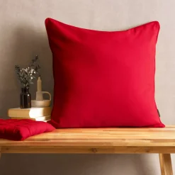 Cuscino quadrato in cotone (60 x 60 cm) Pixel Rosso