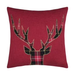 Cuscino quadrato in cotone (45 x 45 cm) Finna Rosso