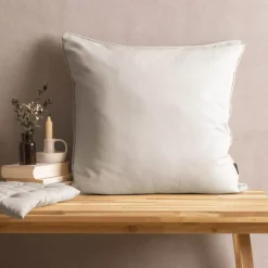 Cuscino quadrato in cotone (60 x 60 cm) Pixel Beige
