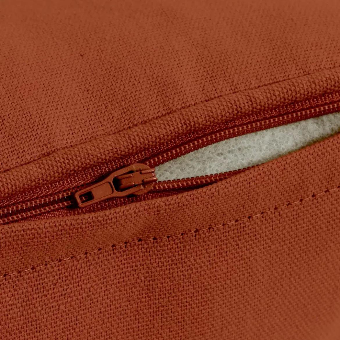 Cuscino quadrato in cotone (40 x 40 cm) Pixel Terracotta