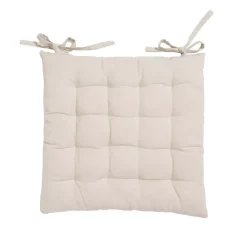 Cuscino quadrato in cotone per sedia (40 x 40 cm) Pixel Beige