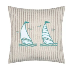 Cuscino quadrato in cotone (45 x 45 cm) Barbados Beige