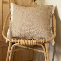 Cuscino quadrato in cotone (50 x 50 cm) Jamy Marrone
