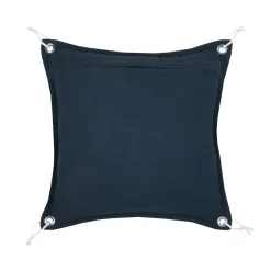 Cuscino quadrato in cotone (50 x 50 cm) Bordemer Blu navy