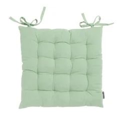 Cuscino quadrato in cotone per sedia (40 x 40 cm) Pixel Verde menta