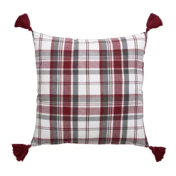 Cuscino quadrato in cotone (40 x 40 cm) Megeve Rosso