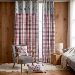 Cuscino quadrato in cotone (40 x 40 cm) Megeve Rosso